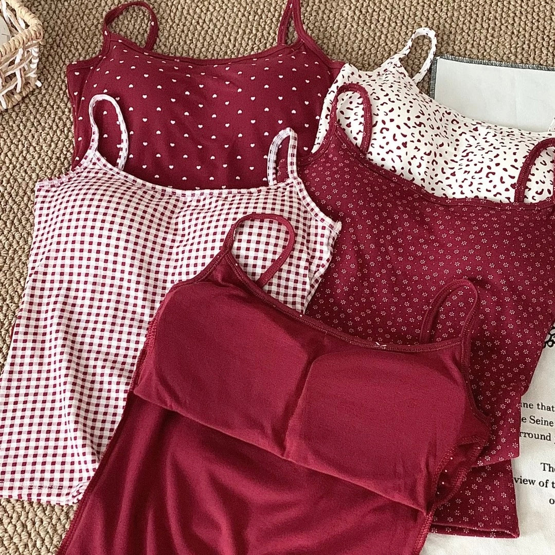 Lil' Love Built-in Bra Cami tops