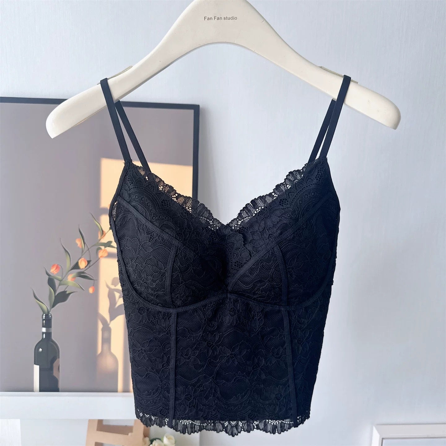 After-hours Lace Built-in Bra Top