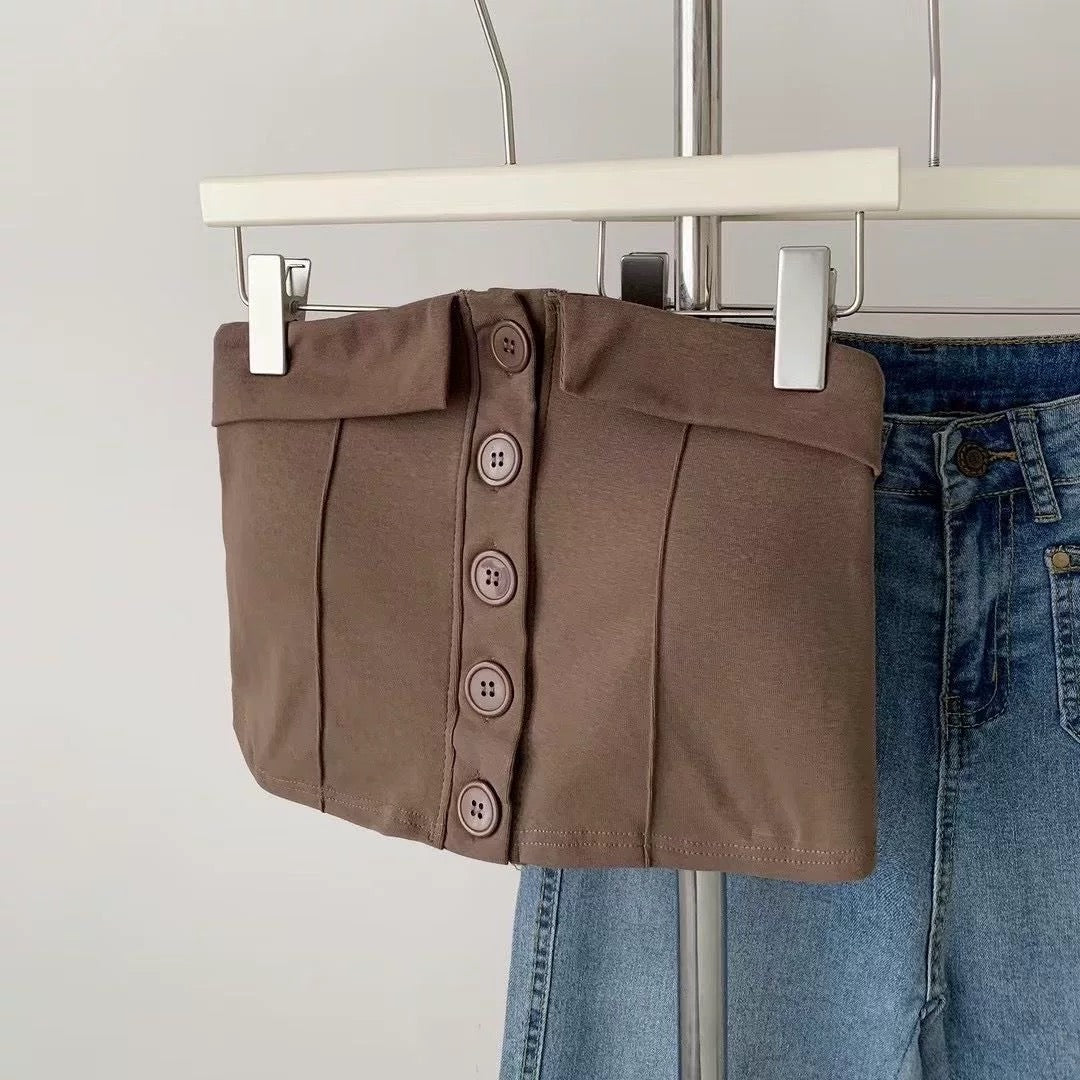 Snap Tube Built-In Bra Top