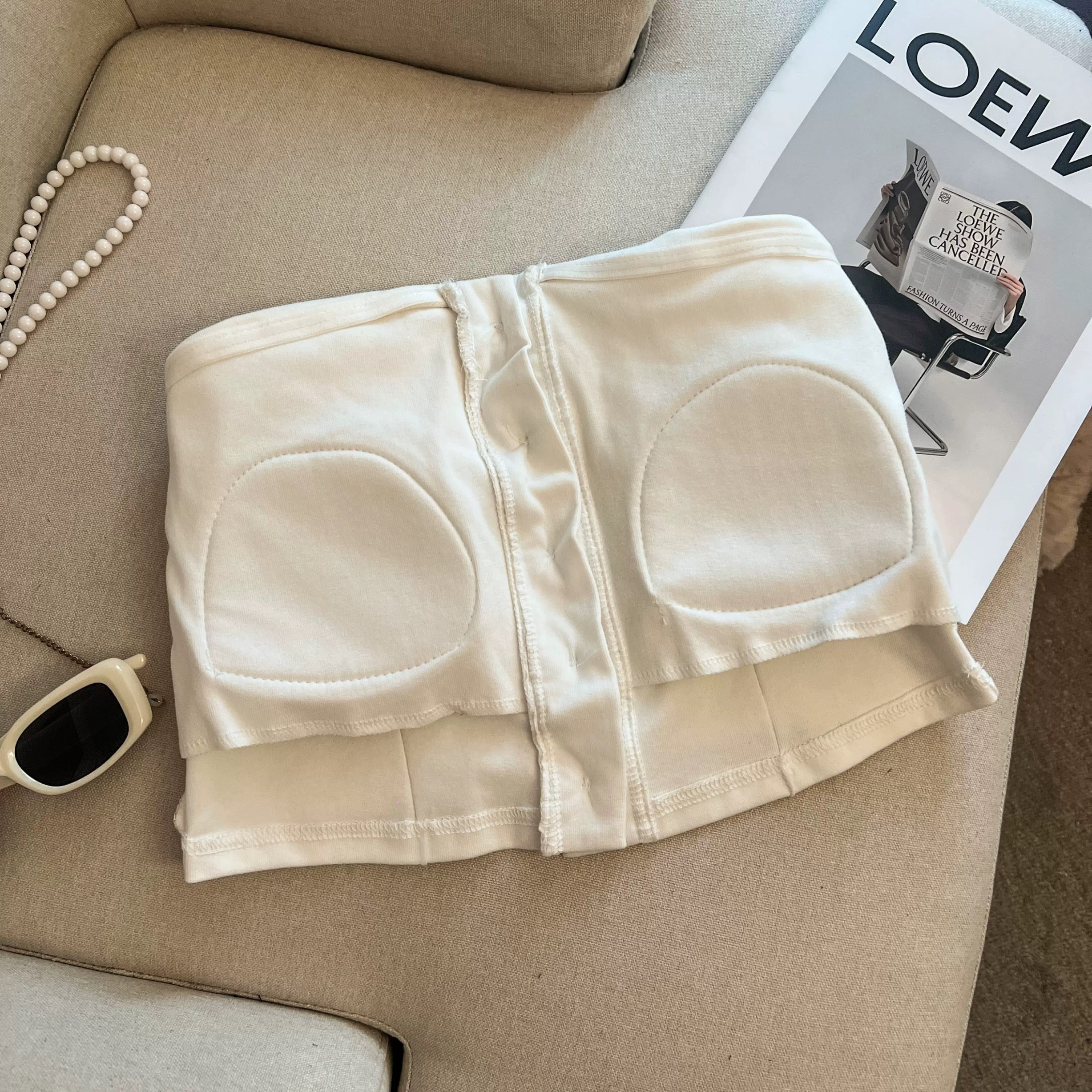 Snap Tube Built-In Bra Top