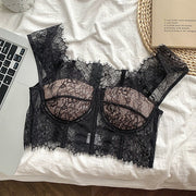 Eyelashes Corset Lace Bralette