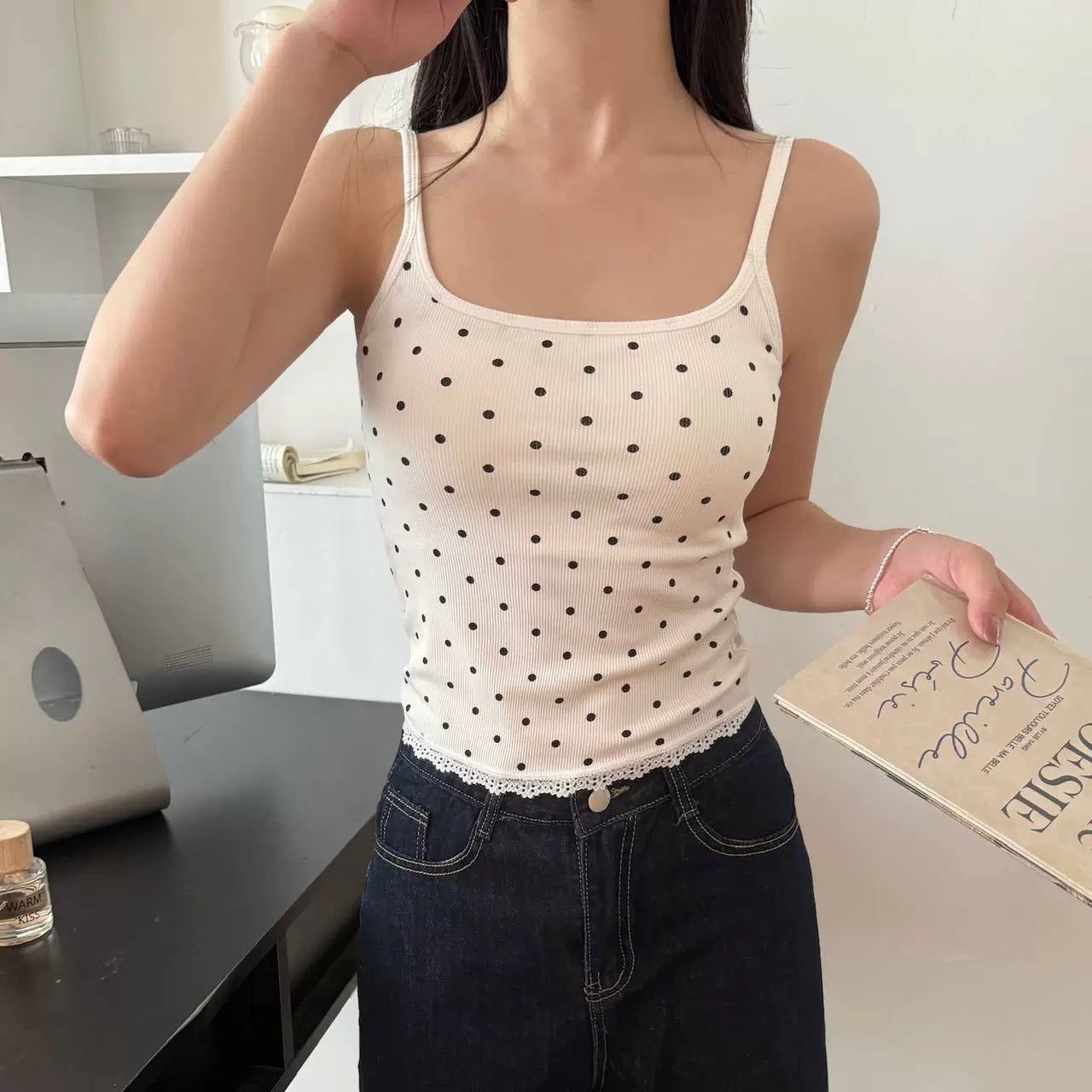 Mademoiselle Scallop Built-in Bra Top