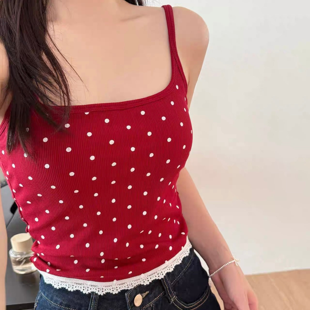 Mademoiselle Scallop Built-in Bra Top