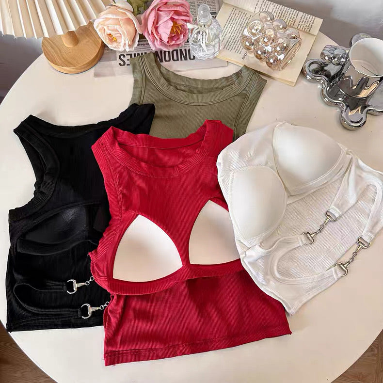 Seoul Hook Back Built-in Bra Top