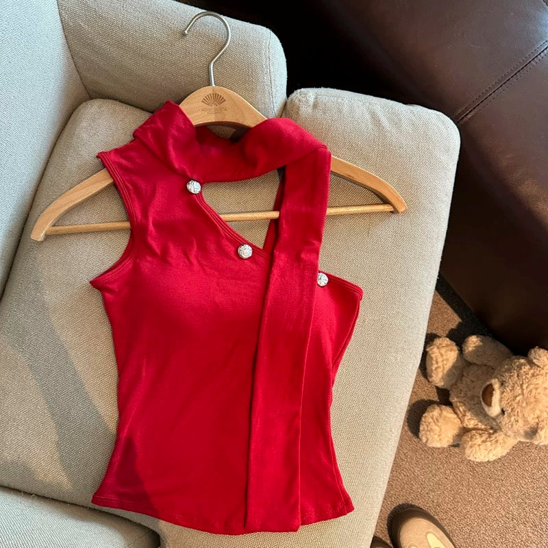 Elarose Scarfline Built-in Bra Top