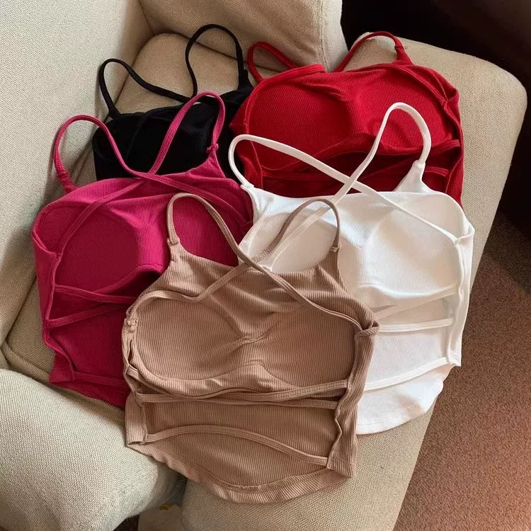 LA X-Fit Built-in Bra Top