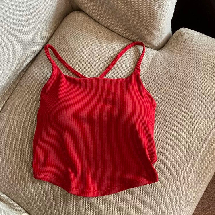 LA X-Fit Built-in Bra Top