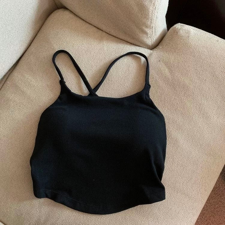 LA X-Fit Built-in Bra Top