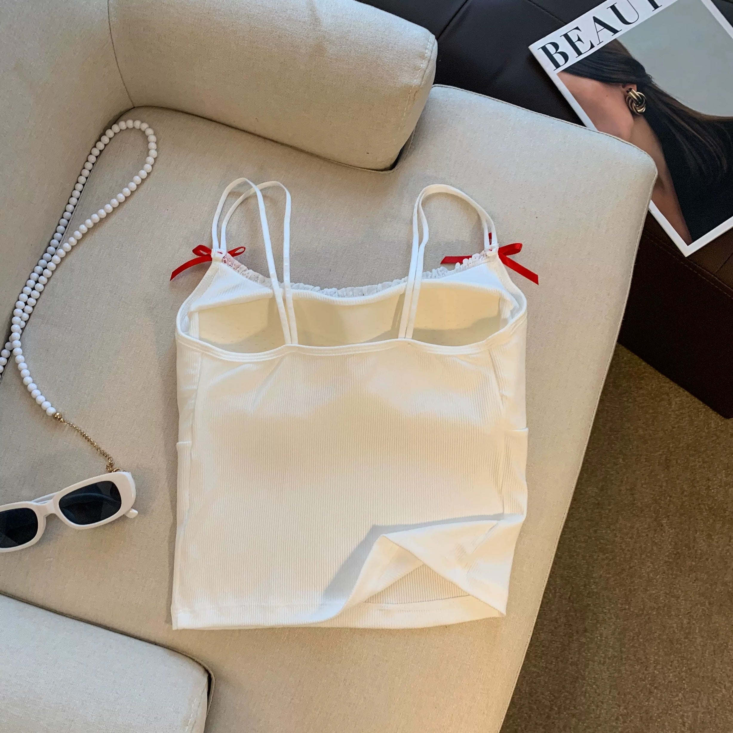 Veloree Bowline Built-in Bra Cami tops