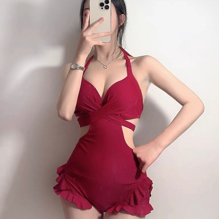 Noir Butterfly Monokini with Shrug