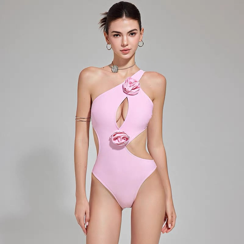 Santorini Sculpt Monokini With Sheer Skirt Set