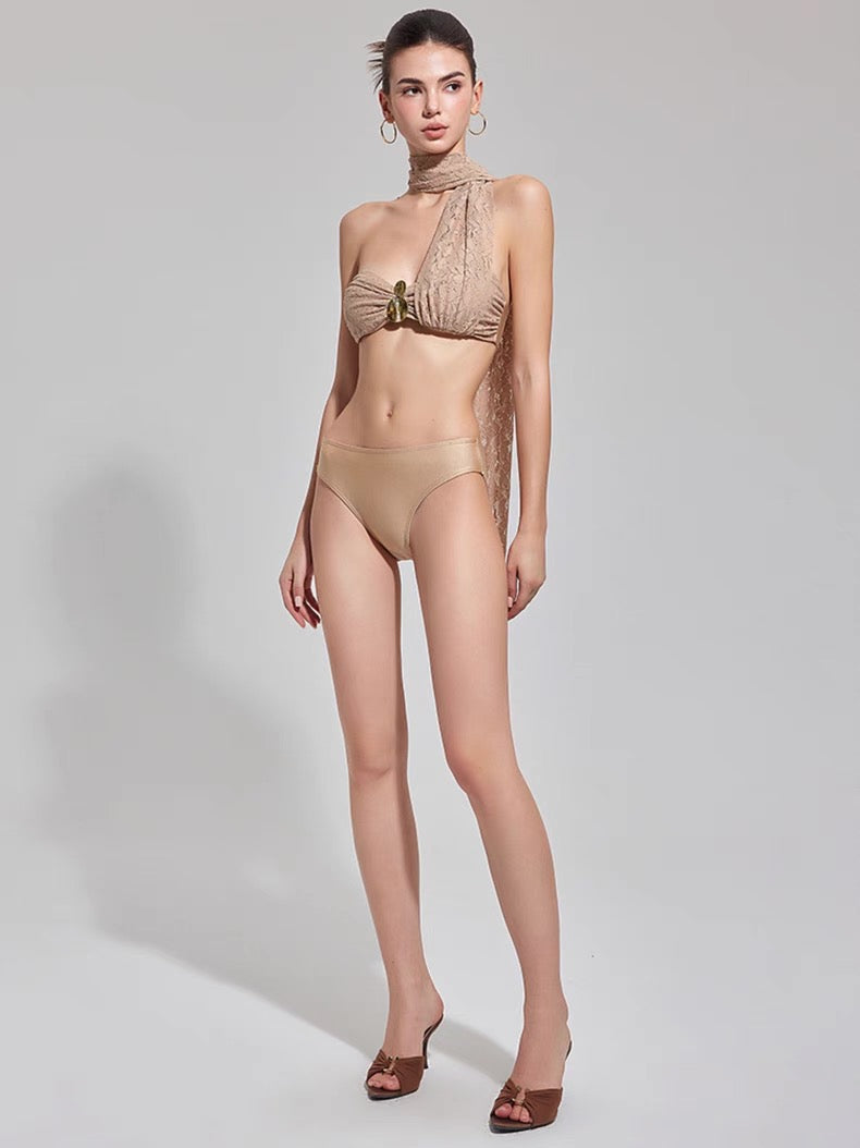 Ethereal Glided Drape Luxe -3Pc Set