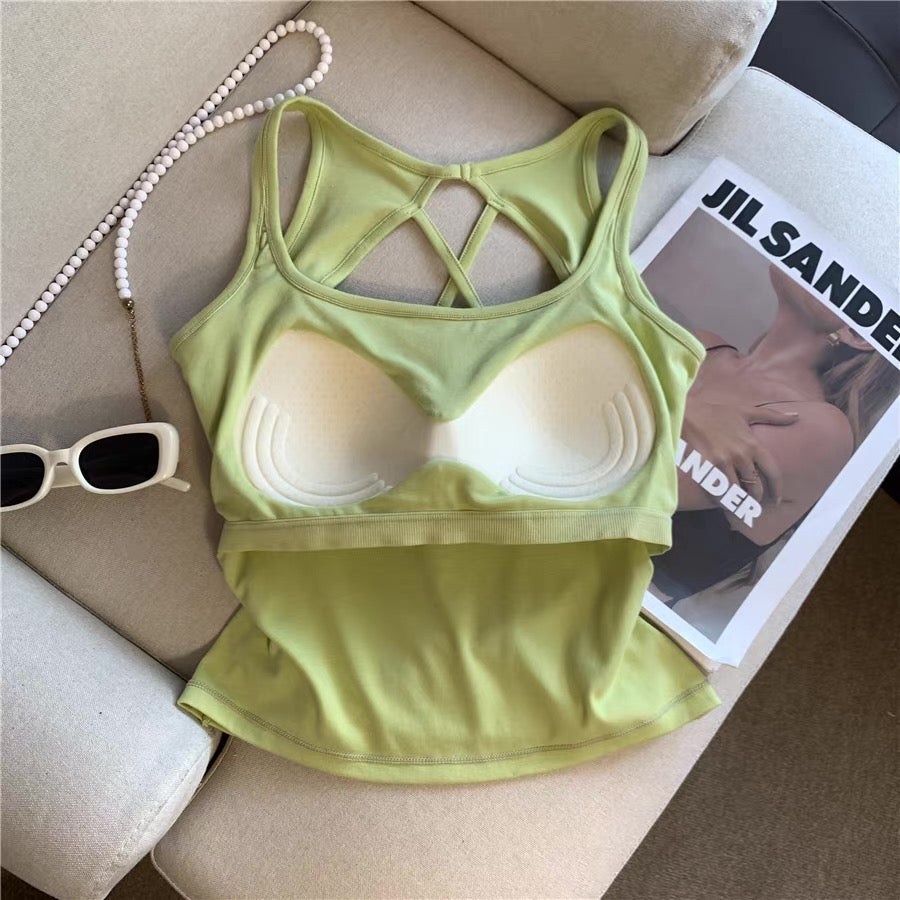 Nova Knot Back Built-in Bra Top