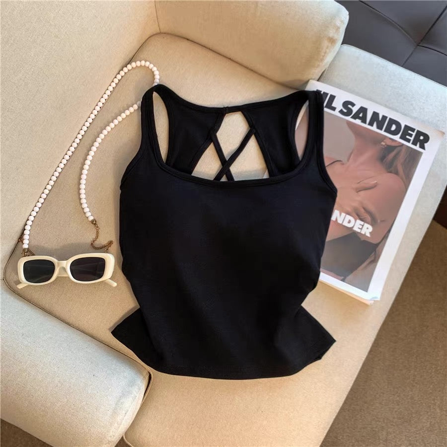 Nova Knot Back Built-in Bra Top