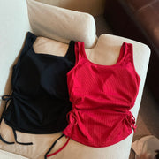 Terra Drawstring Built in Bra Camisole