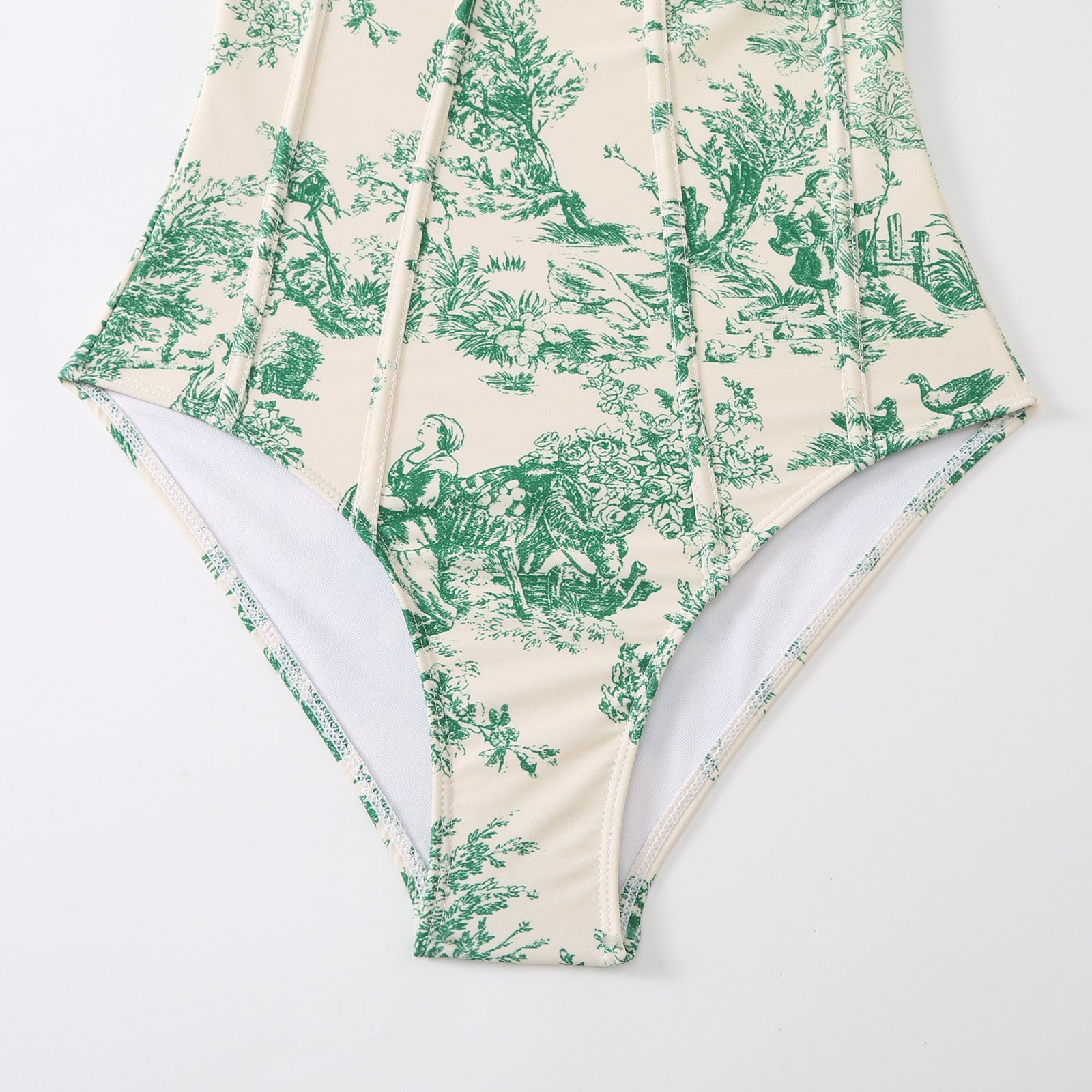 Vintage Print Bikini Set