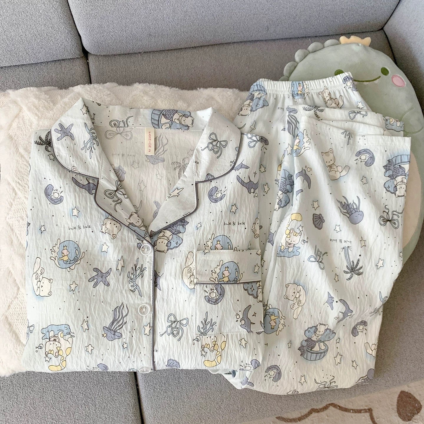 Mermaid Moon Padded Nightsuit Set