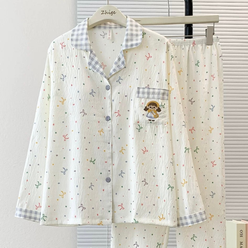 Little Ribbon Padded Nightsuit Set