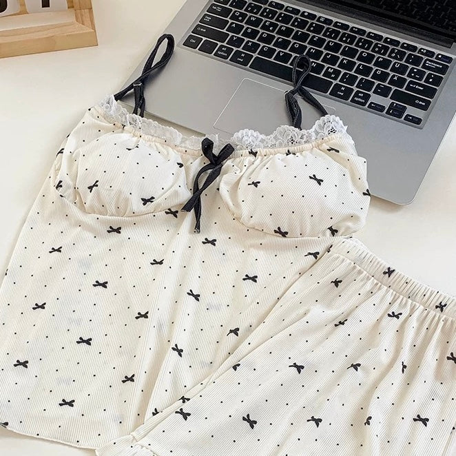 Petals & Ribbon Padded Nightsuit Set