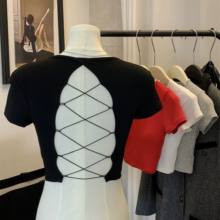 Baddie Backless Built-in Bra Tops