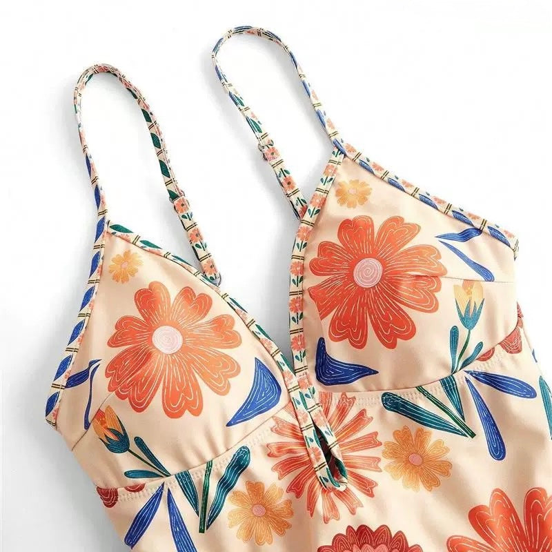 Monaco Bloom Monokini With Skirt Set