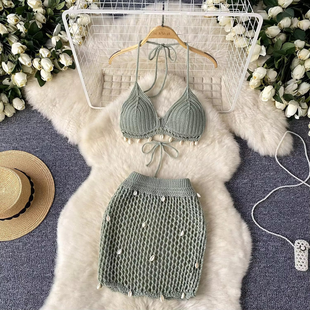 Ocean Shell Crochet Set