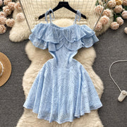 Stacey Eyelet Ruffle Dress