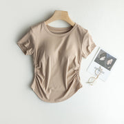 Cinched Waist Padded T-shirt