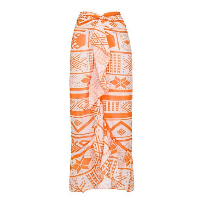 Dahlia Multicolor Bikini Three Piece Set