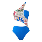 Vanesa One Shoulder Monokini With Knot Skirt