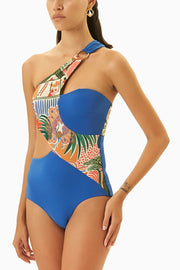 Vanesa One Shoulder Monokini With Knot Skirt