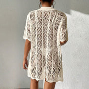 Vintage Crochet Oversized Shirt