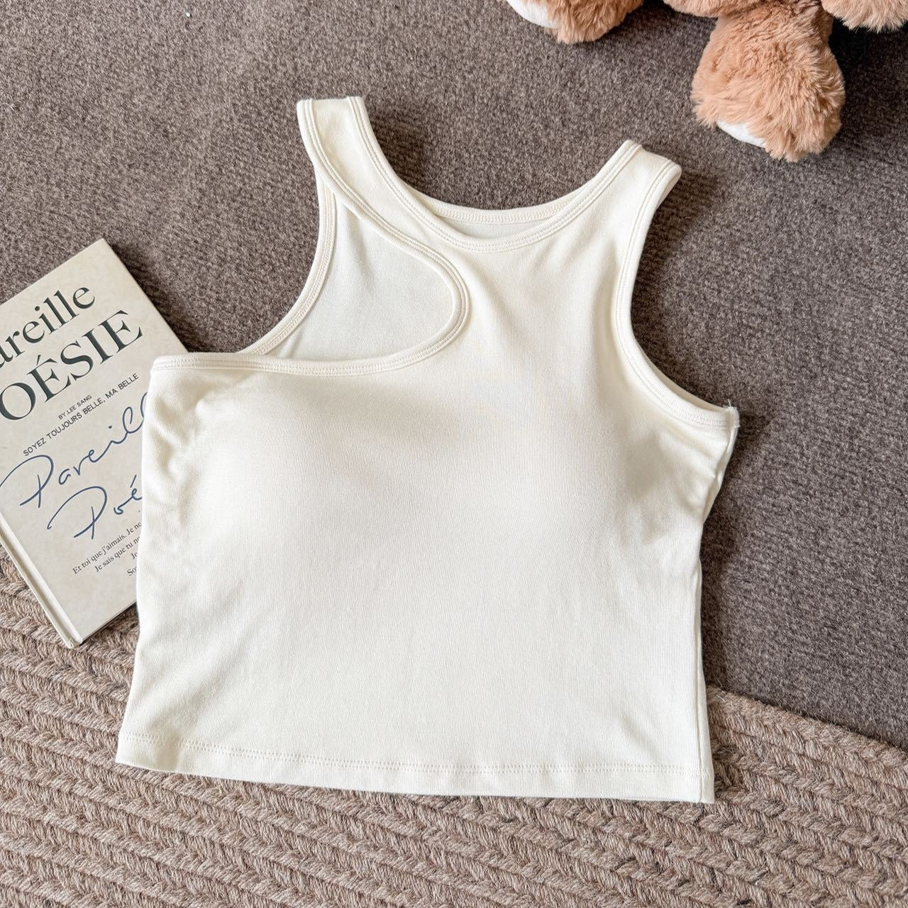 Hobart Cutout Built-In Bra Tank Top