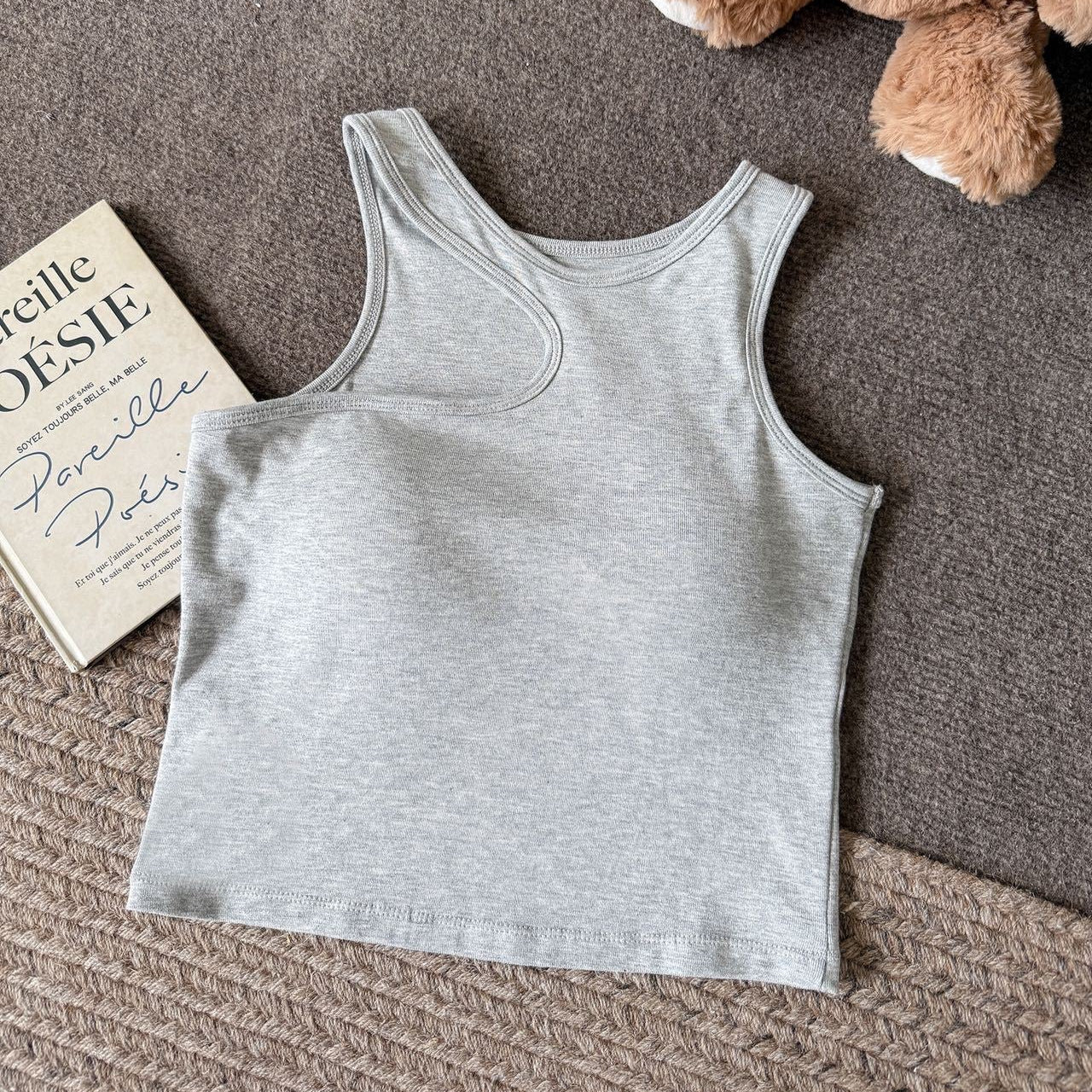 Hobart Cutout Built-In Bra Tank Top