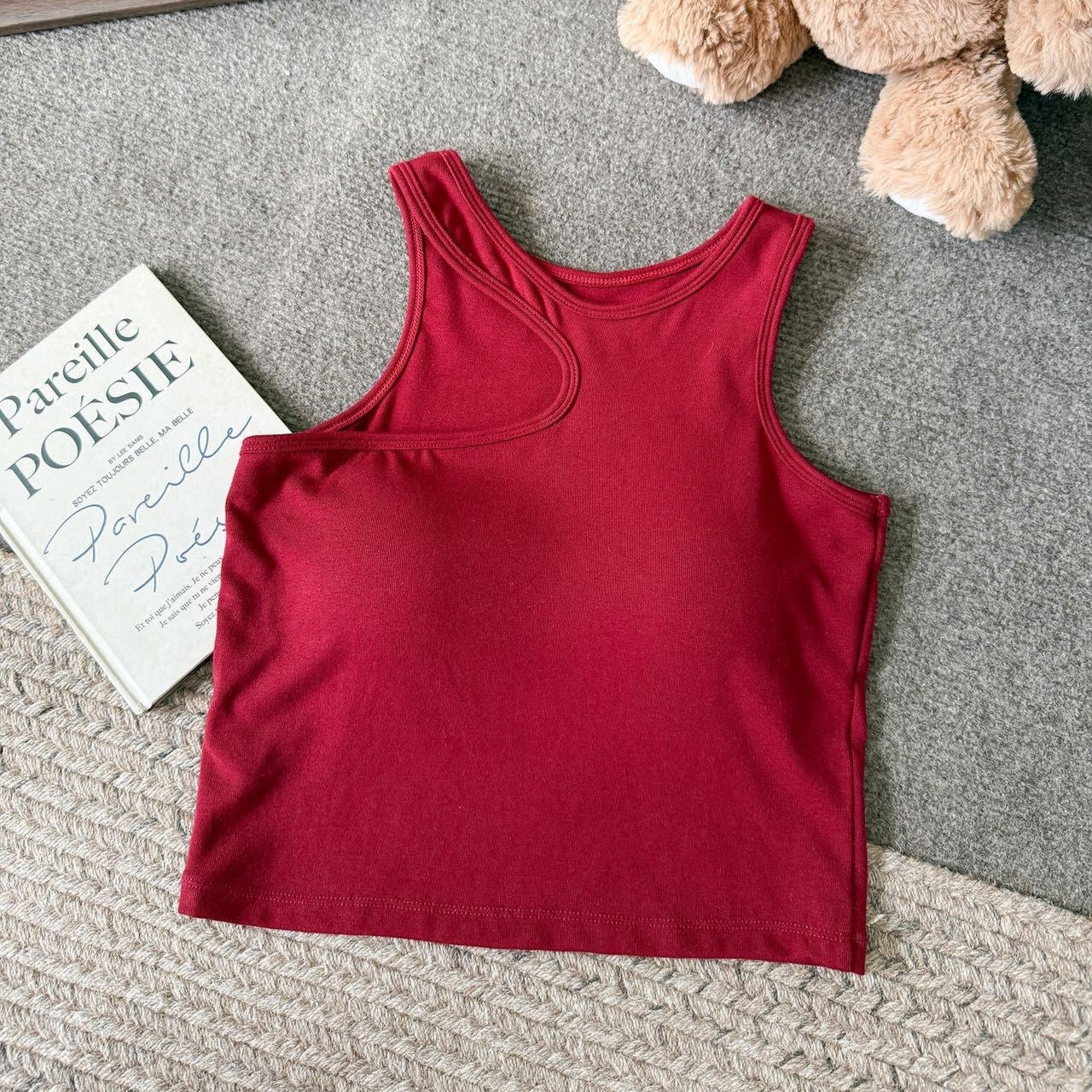 Hobart Cutout Built-In Bra Tank Top