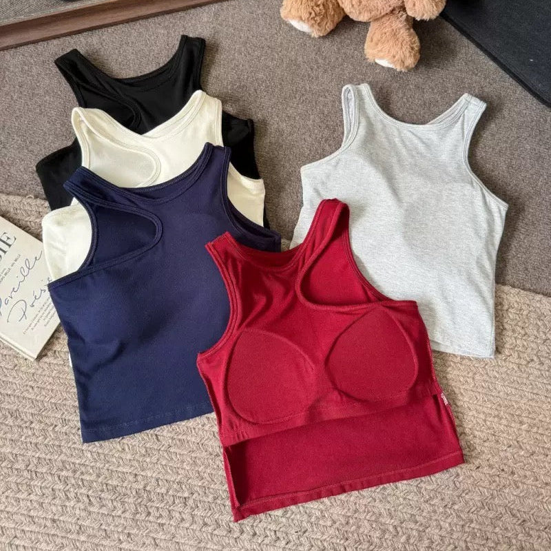 Hobart Cutout Built-In Bra Tank Top