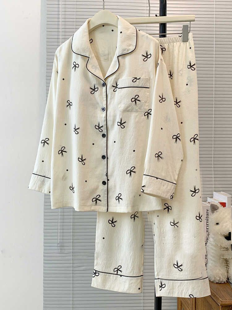 Tiny Bows Padded Nightsuit- 3pc set