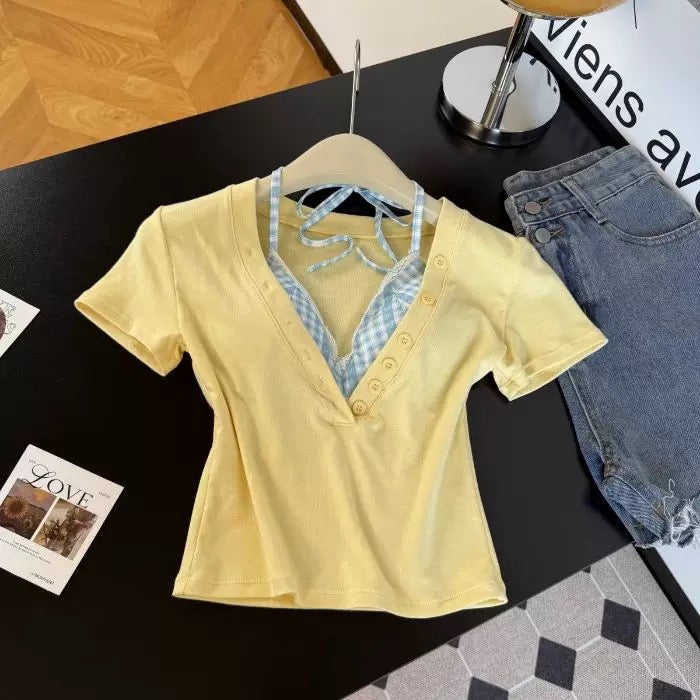 Downtown Basic Top with Built-In Bralette