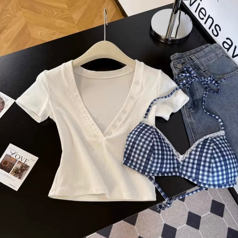 Downtown Basic Top with Built-In Bralette