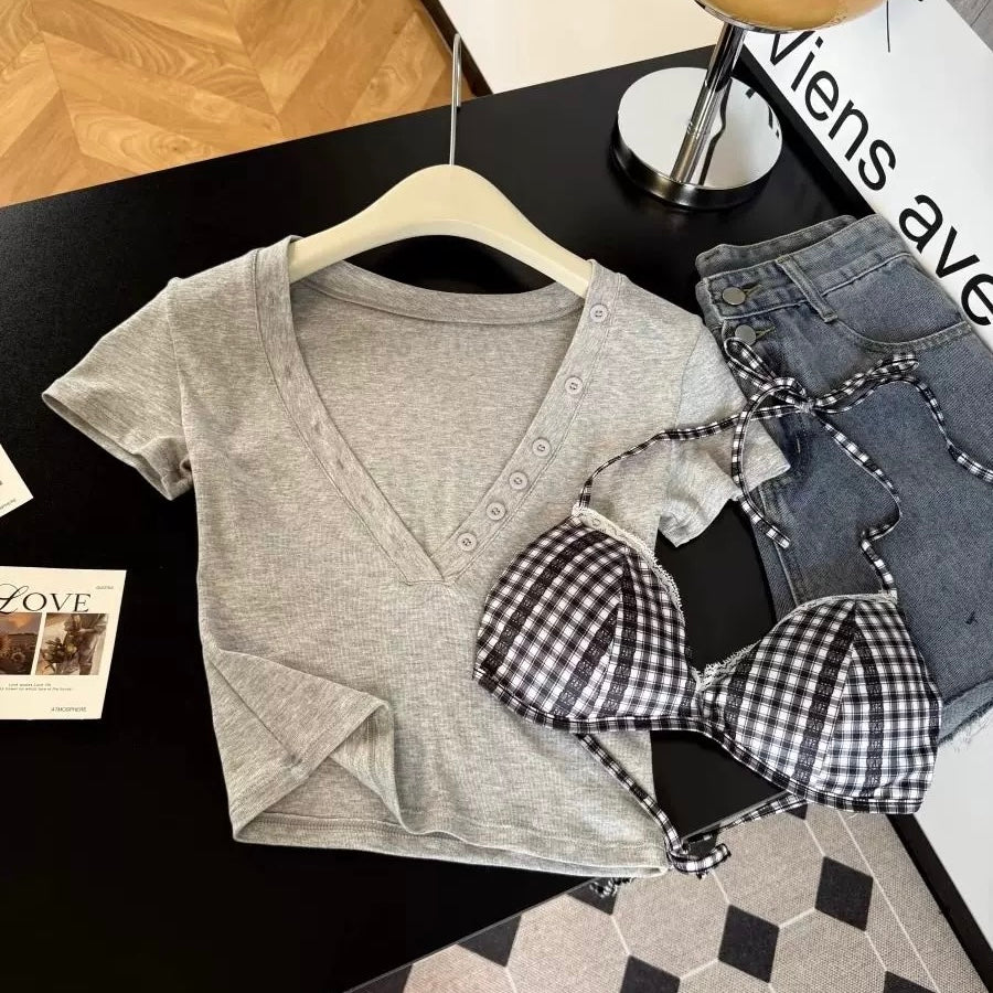 Downtown Basic Top with Built-In Bralette