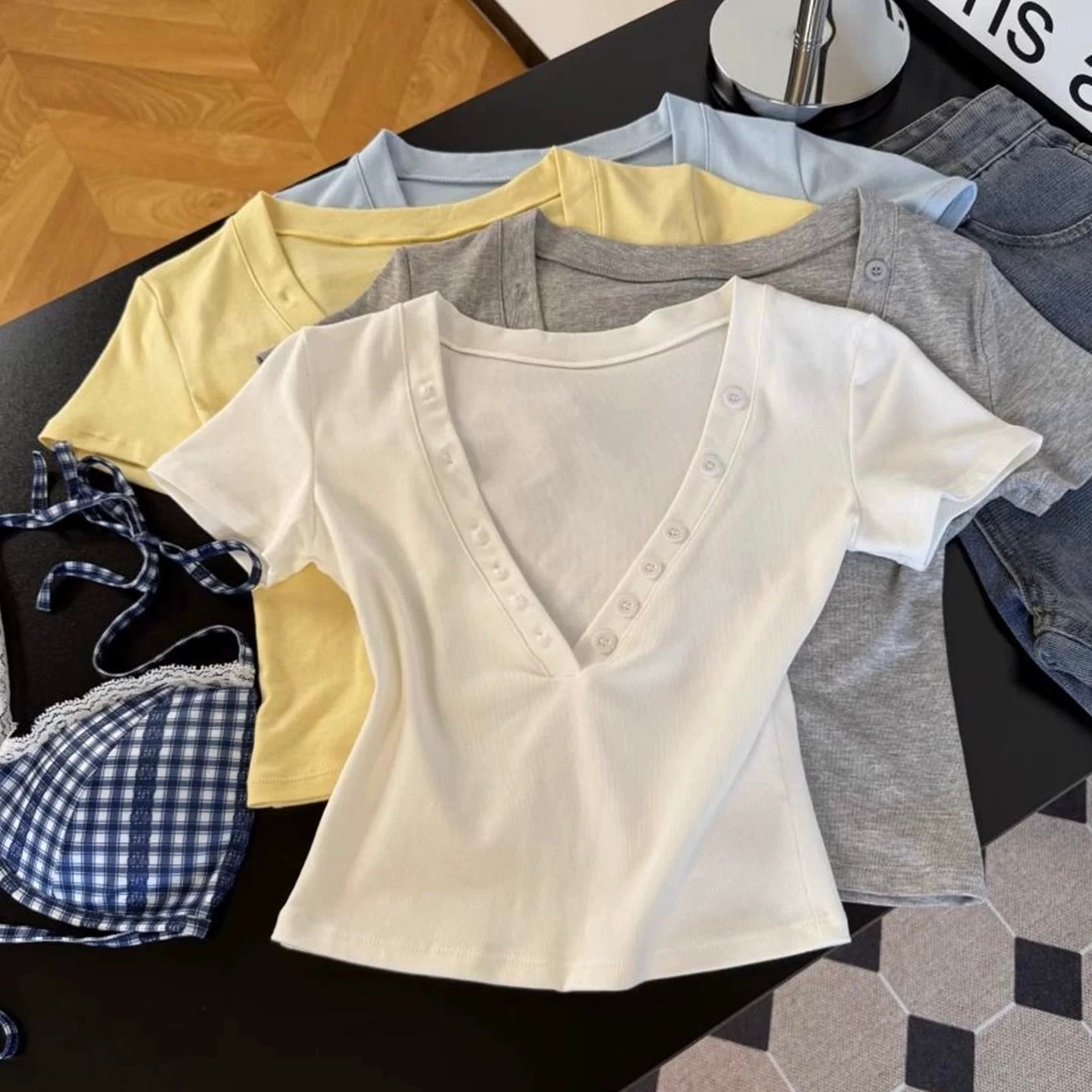 Downtown Basic Top with Built-In Bralette