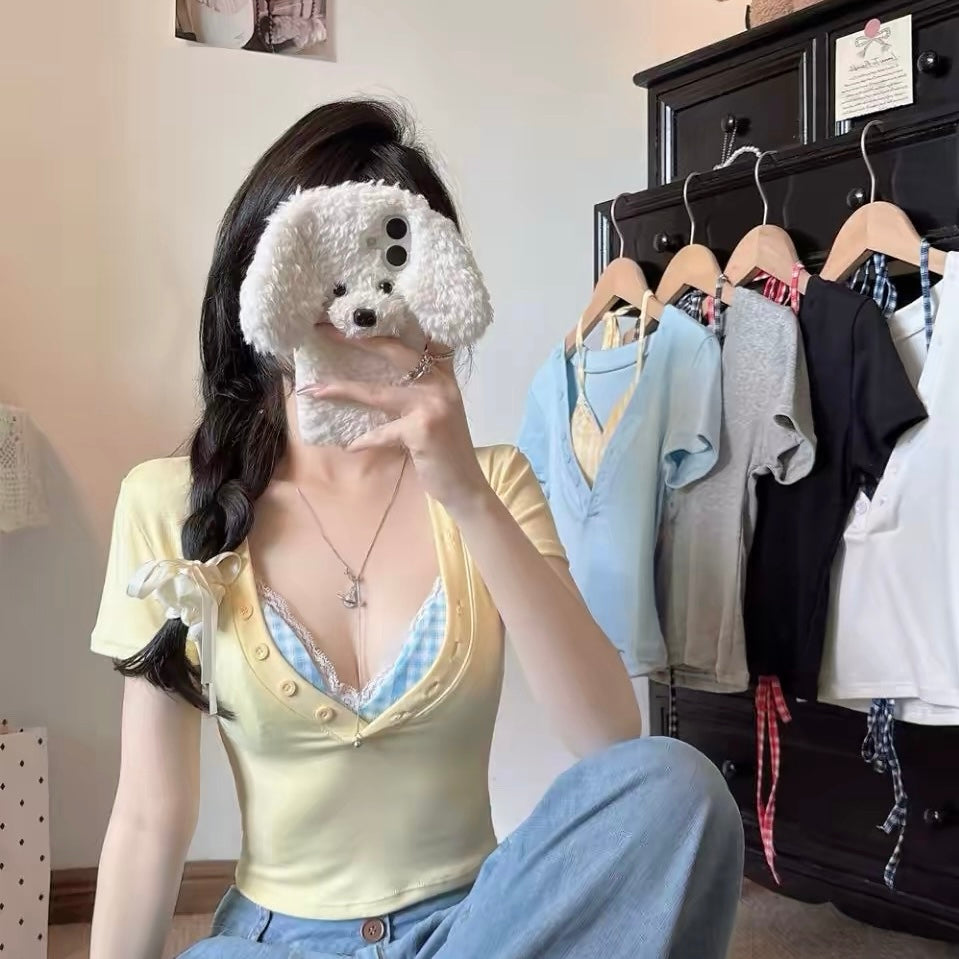 Downtown Basic Top with Built-In Bralette