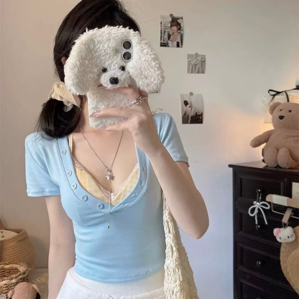 Downtown Basic Top with Built-In Bralette
