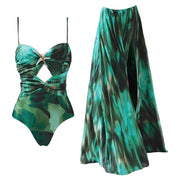 Starfish Monokini and Sheer Skirt Set