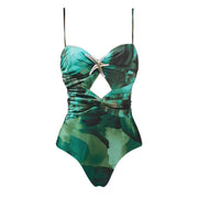 Starfish Monokini and Sheer Skirt Set