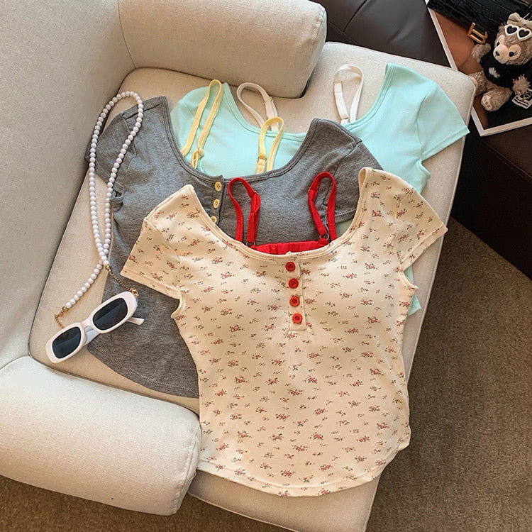 City Girl Built-In Bra Top