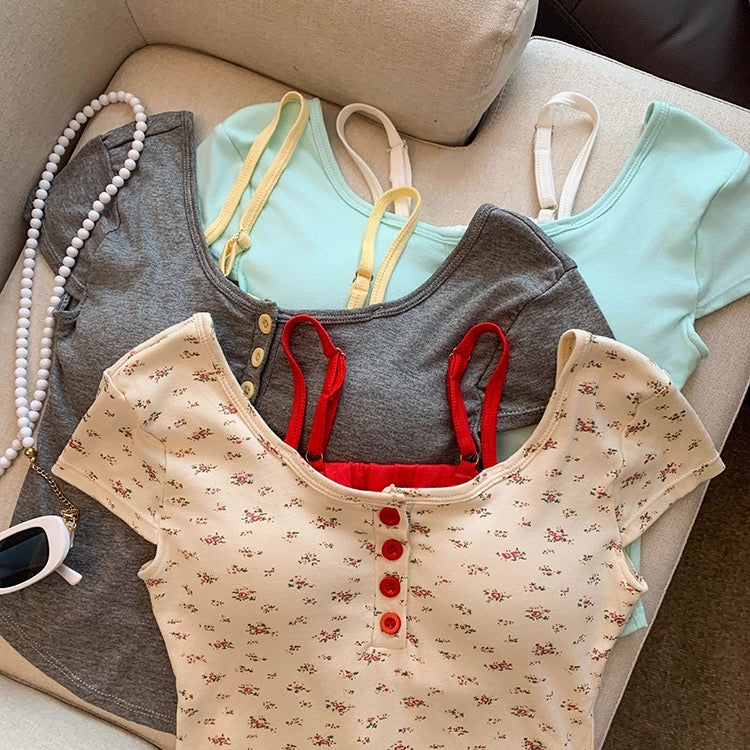 City Girl Built-In Bra Top