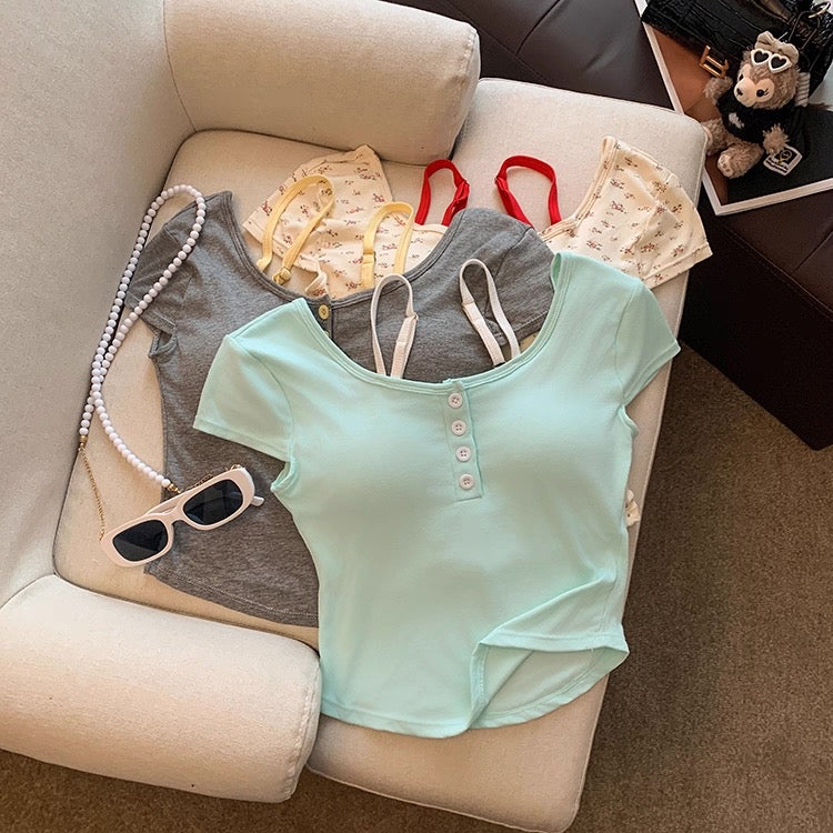 City Girl Built-In Bra Top