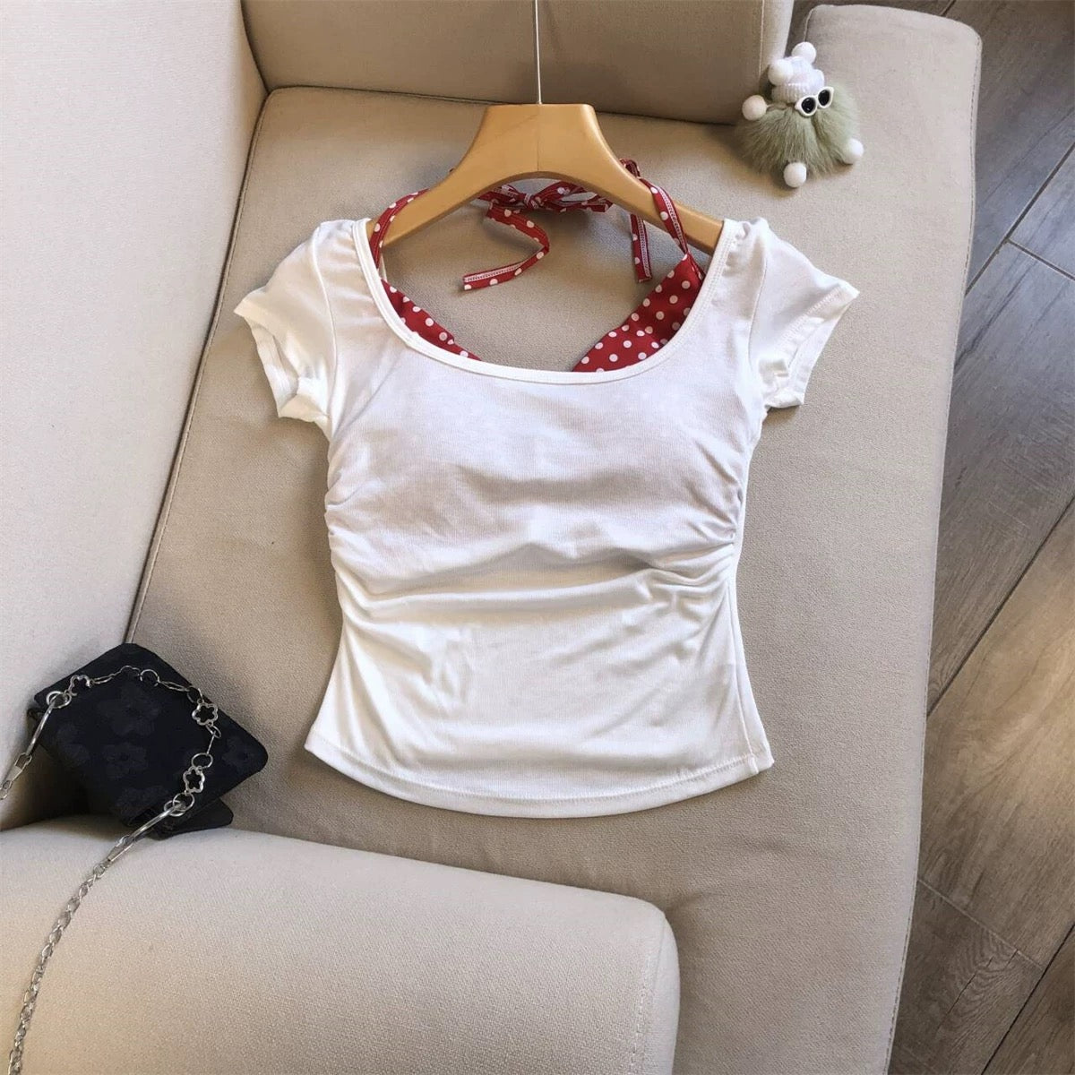 The Polka-Dot Secret Built-In Bra Top