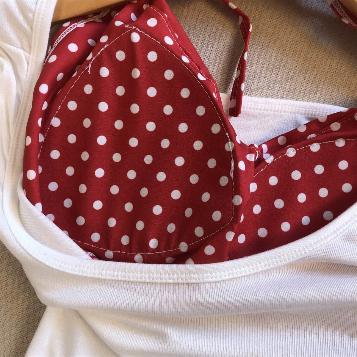 The Polka-Dot Secret Built-In Bra Top
